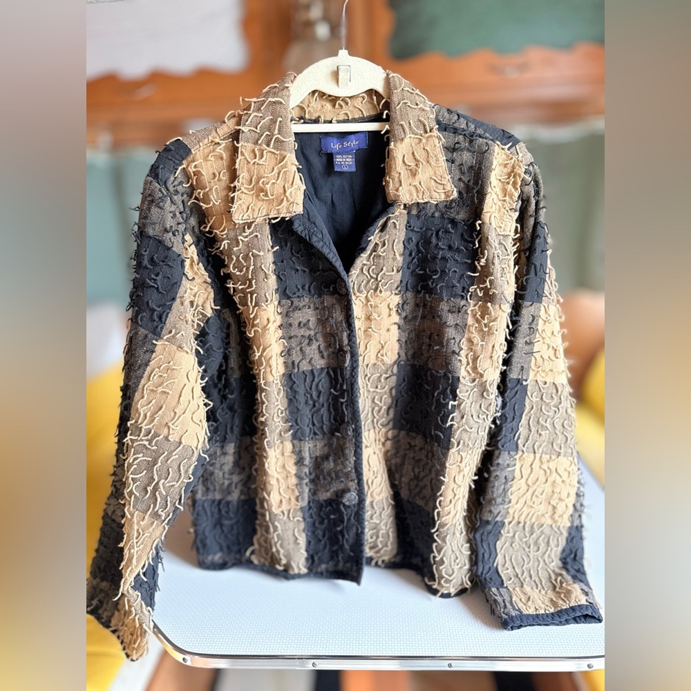 Vintage 80’s Unique Textured Blazer